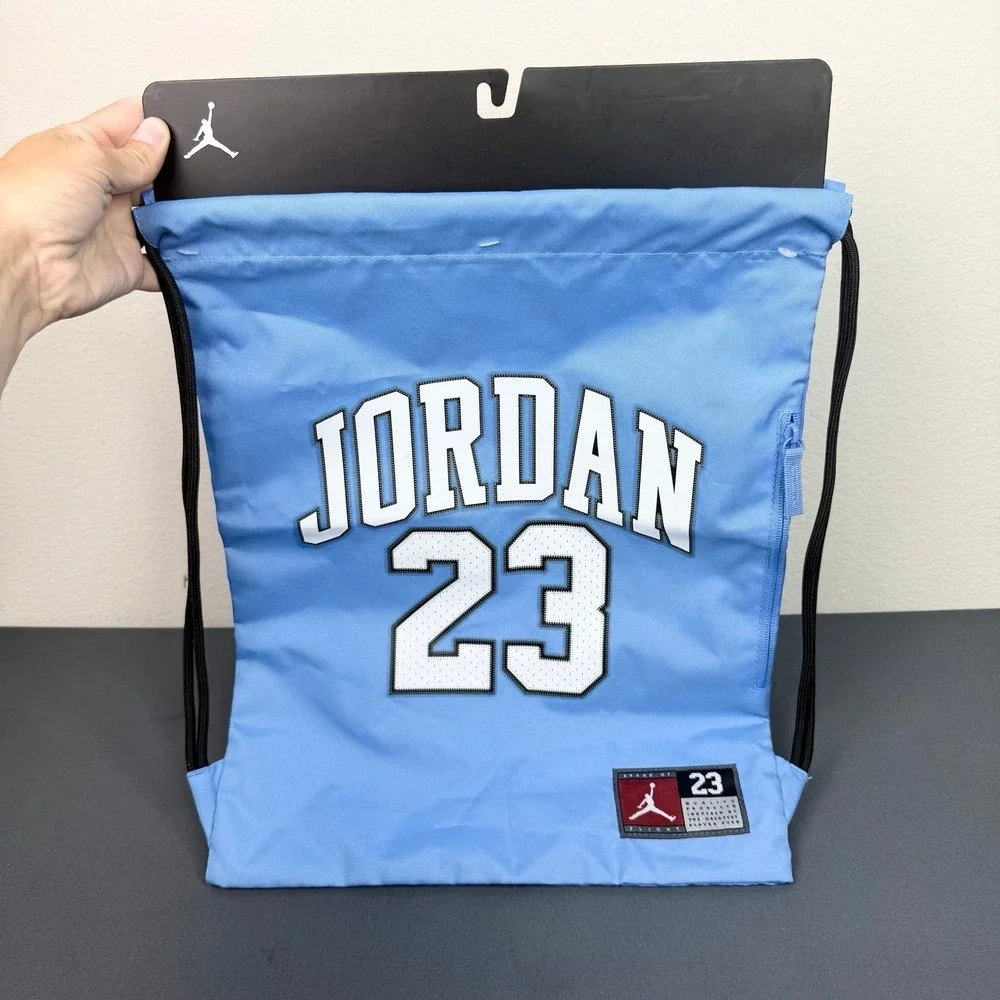 Air Jordan Drawstring Swag Bag Light Blue 23 UNC 17x13 NWT